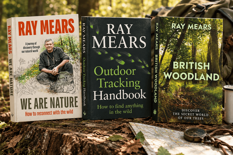 Buy all 3 signed books By Ray Mears