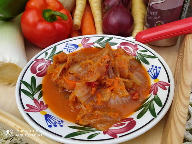 Kimchi on a plate 27 Apr 26